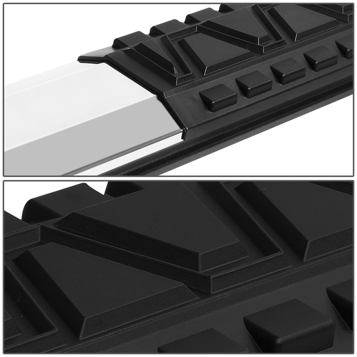 DNA Motoring 5" Aluminum Side Step Nerf Bars Running Boards for 2009-2020 Dodge Ram Quad Cab