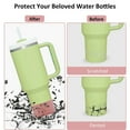 thumbnail image 4 of GoXteam 2Pcs Silicone Boot for Stanley Quencher 40oz & IceFlow Flip 30 20 oz, BPA Free Anti-Noise Anti-Scratch, Stanley Cup Protector Sleeve Cover Boot, Pink, 4 of 6