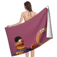 thumbnail image 4 of Ernie Toalla de playa de secado rápido con diseño temático, regalo para mujeres y niñas, ideal para cumpleaños, fans, amantes de la música, uso en la playa o al aire libre,78*160cm, 4 of 6