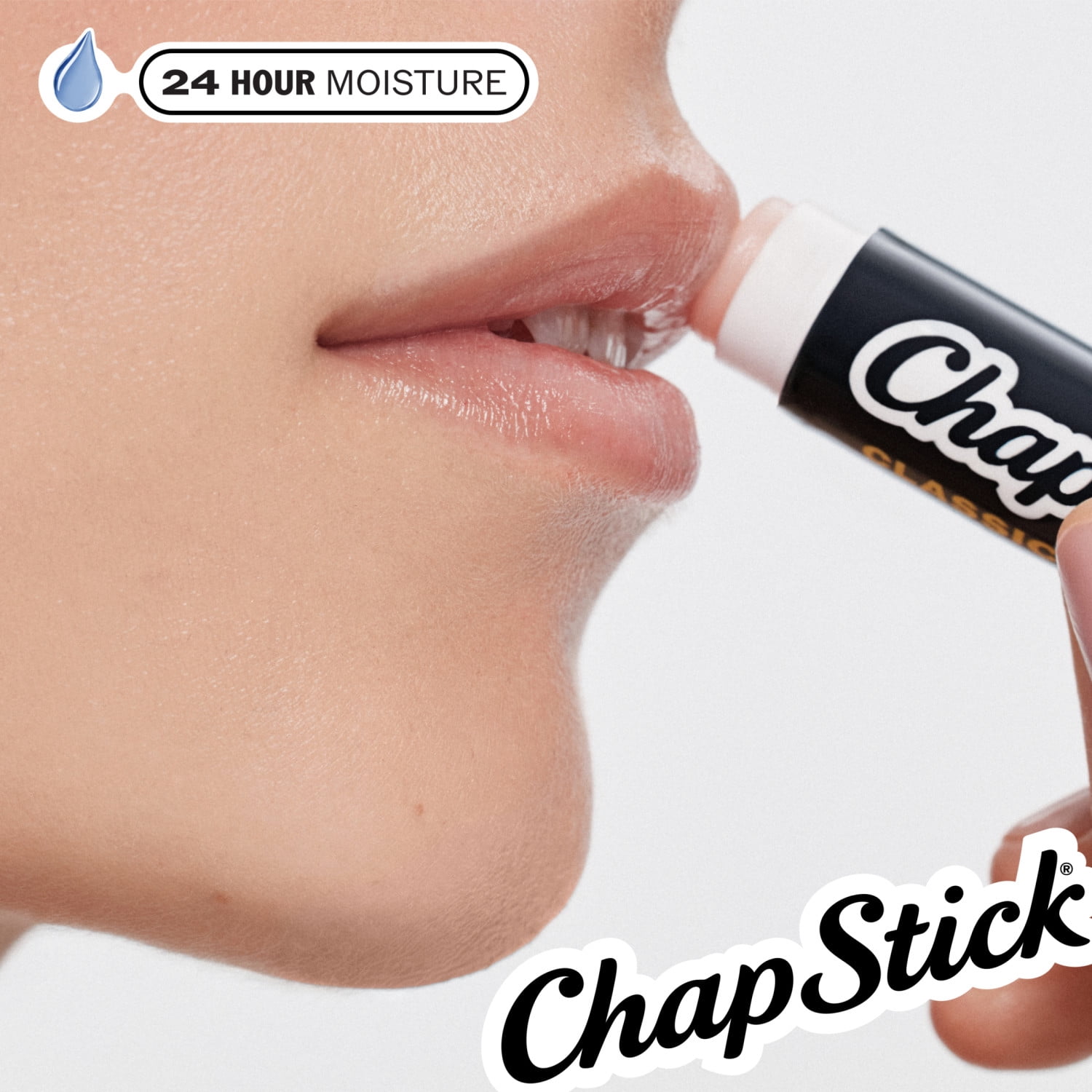 ChapStick Classic Original Lip Balm Stick, Prevent Chapping, 24 Hour Moisturizing Lip Balm, Relieves Dryness, 0.15 oz