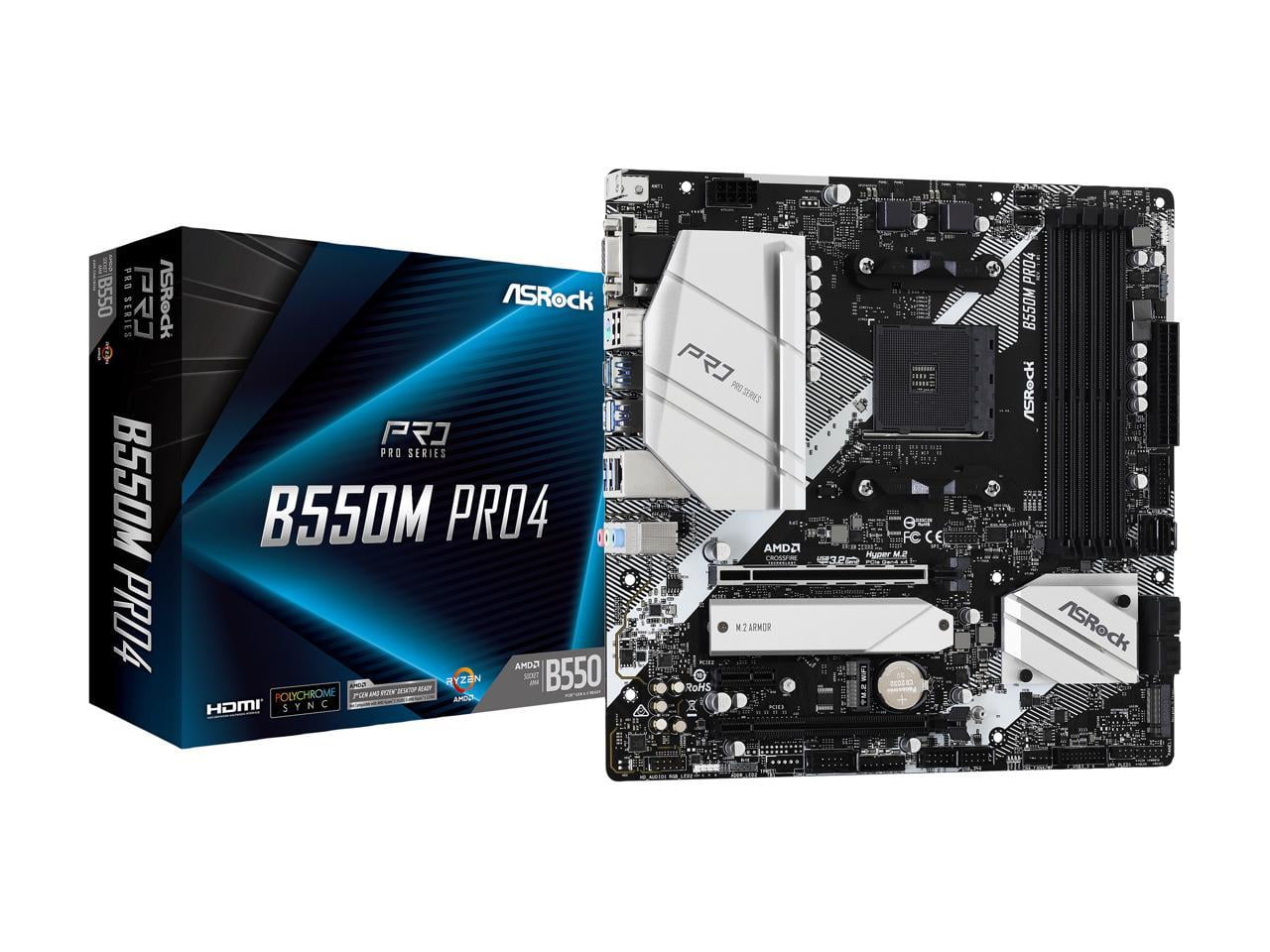 ASRock B550M PRO4 AM4 AMD B550 SATA 6Gb/s Micro ATX Chile | Ubuy