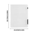 thumbnail image 2 of 4Pcs Clear A4/A5 File Box Document Plastic Storage Box Paper Plastic Case Board Game Storage Containers Magazine Protector File Holder Organizer Box Plastic with Buckle Office School Supplies, 2 of 3