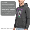 thumbnail image 5 of Men's Batman Joker Ha Ha Frame Pull Over Hoodie Charcoal Heather X Large, 5 of 6