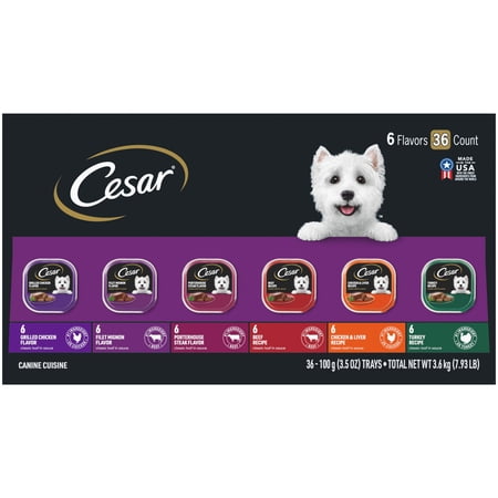 Cesar Classic Loaf In Sauce Wet Dog Food Variety Pack, 3.5 Oz Trays (36 Pack) - Image 8