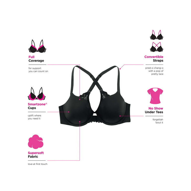 Comparing a 36D with 36DD in Maidenform Pure Genius Extra Coverage Tailored  Bra (07539)
