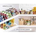 thumbnail image 5 of Organizador para refrigerador, dispensador de latas de plástico transparente y estante para almacenamiento de alimentos enlatados, soporte para latas de refrescos para nevera, coci, 5 of 5
