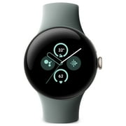 Google Pixel Watch 2 with the Best of Fitbit and Google - Heart Rate Tracking, Stress Management, Safety Features - Android Smartwatch - Champagne Gold Aluminum Case - Hazel Active Band - Wi-Fi