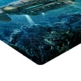 thumbnail image 2 of Ambesonne Fantasy Fitted Sheet, Science Fiction Submarine, Twin XL Size, Grey and Aqua, 2 of 3