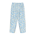 thumbnail image 5 of Xecao Floral Daisy Women's Straight Lounge Pajama Pants: The Epitome of Relaxed Sleepwear, 5 of 9