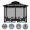 black, variant on YOPTOP Gazebo Universal Replacement Mosquito Netting - Outdoor Gazebo Canopy 4-Panel Screen Walls with Zipper for 10‘ x 10‘ Gazebo (Mosquito Net Only),black,10`x10`