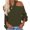 Army Green, variant on Women's Solid Color Sexy Off Shoulder Loose Knit Sweater Top for Fall Winter Evening Events,Army Green,L