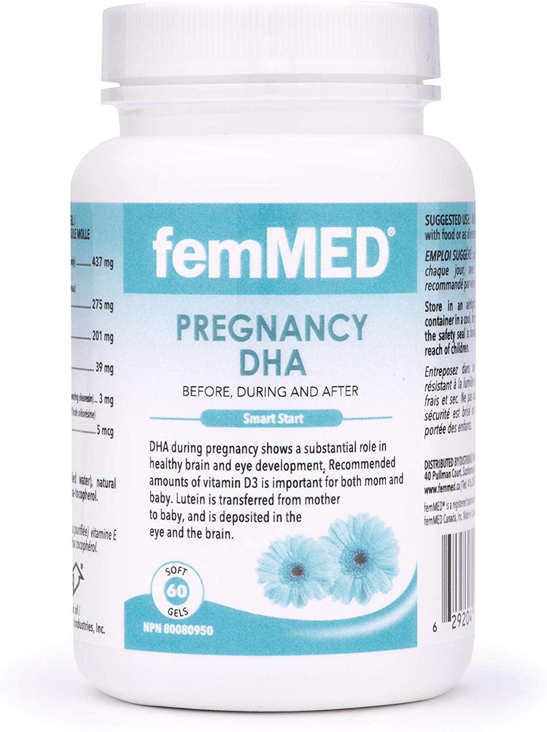 femMED Pregnancy DHA Supports Healthy Brain & Eyes in Growing Baby