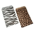 thumbnail image 1 of 300 Qty 4" x 6" Decorative Flat Paper Gift Bags - Combination Leopard & Zebra Pattern Bags - for Sales/Treats/Parties Cookies/Gifts - N'icePackaging, 1 of 8
