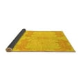 thumbnail image 2 of Ahgly Company Indoor Square Abstract Yellow Modern Area Rugs, 6' Square, 2 of 4