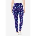 thumbnail image 2 of Woman Within Plus Size Stretch-Cotton Knit Pull-On Printed Leggings, 2 of 4