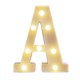 thumbnail image 1 of pequeña luz de noche Irfora Alfabeto LEDs Luz Letrero de letras de pie con bombillas Lámpara de noche Blanco cálido Efecto de luz brillante constante 2 * AA Funciona con celda IP54 Resistencia al agua Irfora pequeña luz de noche, 1 of 7