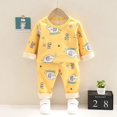 thumbnail image 2 of Conjunto de pijama para bebé y niña, ropa de dormir de lana cálida para niño y niña de 0 a 4 años, de Navidad, 2 of 4