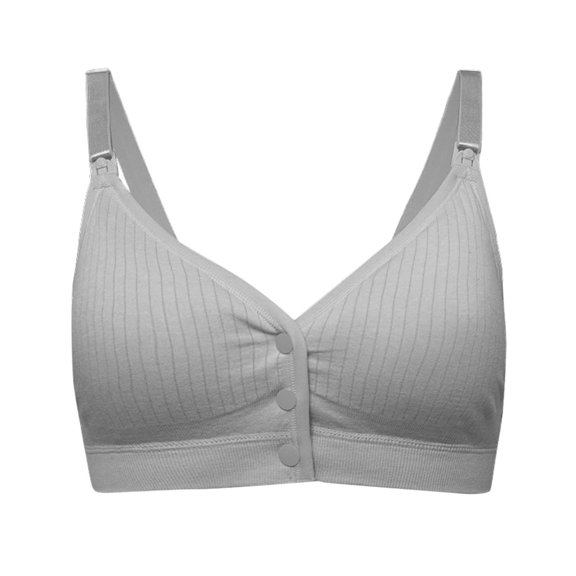 Npasoilc Front Opening Wirefree Bra for Women Semi-Fixed Cups Push Up Breathable Lightweight Comfortable Daily Underwear