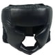 thumbnail image 1 of Yuarrent Protector de cabeza de boxeo de tipo cerrado, protector de cabeza de boxeo para adultos, protector de cabeza de piel sintética, sombreros de Boxeo negro Yuarrent OD1994-01B, 1 of 6