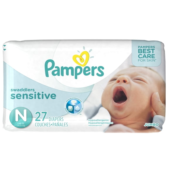 Pañales Pampers Swaddlers Sensitive para recién nacidos talla 0 (hasta 4 kg)