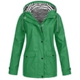 thumbnail image 1 of Abrigos de otoño para mujer, impermeables, resistentes a la lluvia, con capucha, resistentes al viento, para exteriores, tallas grandes, chaquetas de otoño para mujer, 1 of 6