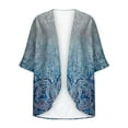 thumbnail image 5 of Simua Womens Floral Printed Thin Cardigan Long Sleeve Loose Cover Up Casual Coat Outfits, 5 of 5