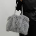 thumbnail image 2 of CHUMUD Furry Purse Winter Fluffy Bags for Women Fuzzy Tote Bag Handbags Faux Fur Bag Fluffy Shoulder Crossbody Bag, 2 of 5