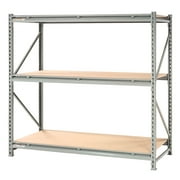 Record Storage Rack with 28 Boxes, 60"W x 18"D x 72"H, Gray