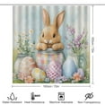 thumbnail image 2 of Cute Bunny with Colorful Easter Eggs-1 4 Piece Bathroom Shower Curtain Sets Bathroom Sets with Shower Curtain And Rugs 4 Piece Waterproof Shower Curtain for Bathroom Decor Set, 2 of 8