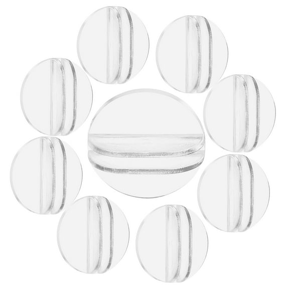 unbranded  100 Pcs Color Business Cards Size Holder 100pcs Desk Holders Desktop Stand Transparent