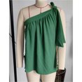 thumbnail image 2 of Blusa sin mangas con un solo hombro y nudo anudado, blusa de un solo hombro para mujer Blusa de un solo hombro para mujer Blusa sin mangas con un solo hombro Grado profesional, 2 of 4