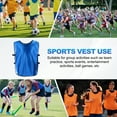 thumbnail image 6 of Uxcell Soccer Pinnies Training Vest 17.7 x 11 Inch Team Practice Pinnies Jersey Dark Blue 12 Pack, 6 of 7