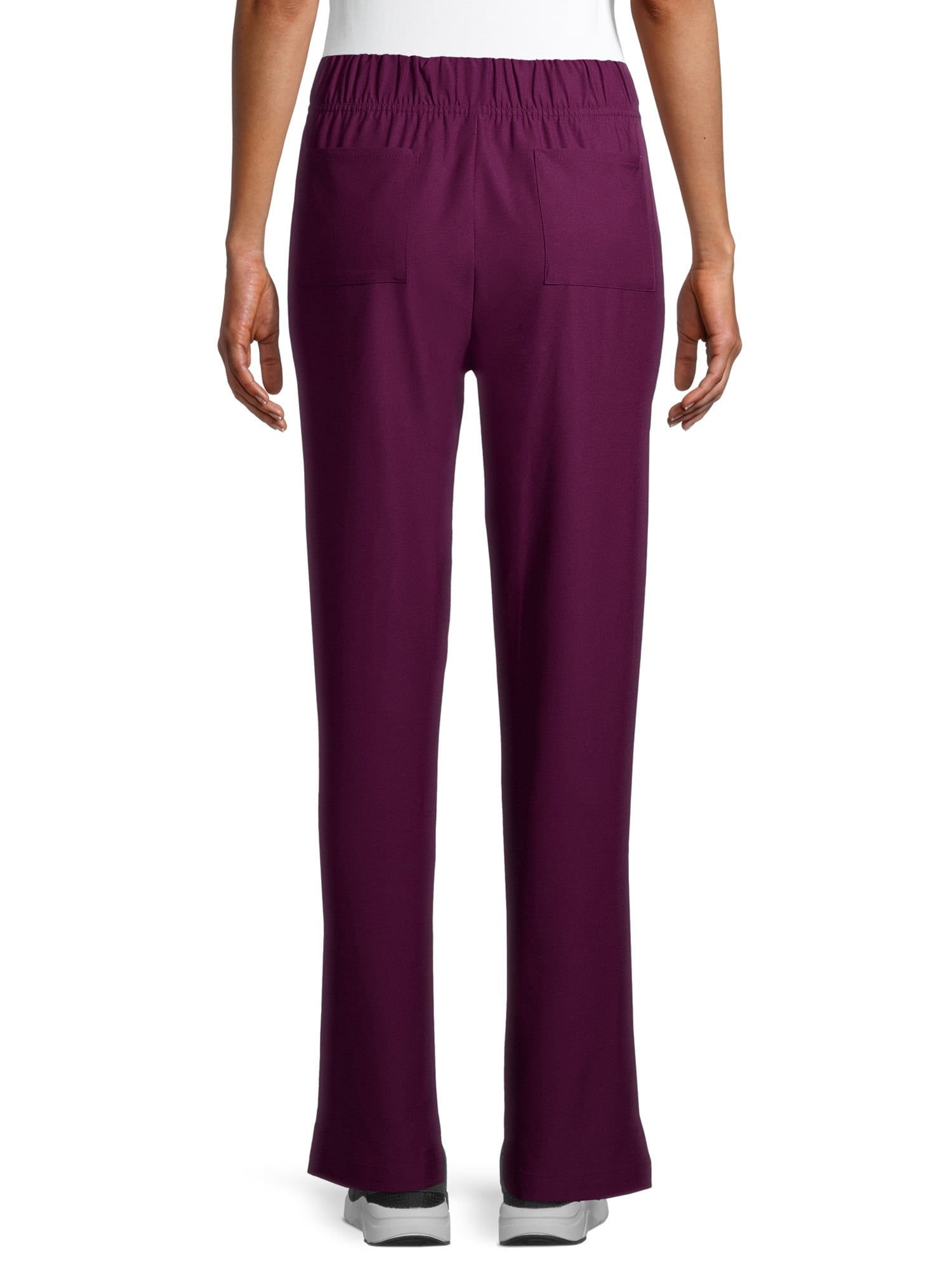 ClimateRight by Cuddl Duds Modern Fit Straight-Leg Flat Front Scrub Pant (Women's and Women's Plus), 1 Count, 1 Pack