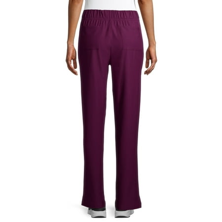 ClimateRight by Cuddl Duds Modern Fit Straight-Leg Flat Front Scrub Pant (Women's and Women's Plus), 1 Count, 1 Pack