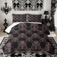 thumbnail image 2 of Manfei Hippie Damask Quilt King 3 Pieces,Exotic Style King Coverlet Set,1 Bedspread and 2 Pillowcases, 2 of 7