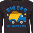 thumbnail image 4 of Inktastic Dump Truck Big Bro Long Sleeve Youth T-Shirt, 4 of 5