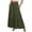 Army Green, variant on Tiered Maxi Skirt with Pockets, Boho Ruffle Layered High Waisted Long Skirt, Casual Flowy Smocked Paperbag Waist Slacks