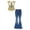 Gold, variant on inlzdz Girls Flare Outfits Sparkle Ruffle Sleeve Dance Crop Top with Flared Jeans Denim Pants Set Lake Green 12
