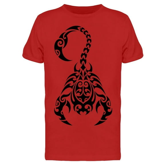 Smartprints Mens Graphic Tee - Scorpio Tattoo Maori - Regular Fit 100% Cotton