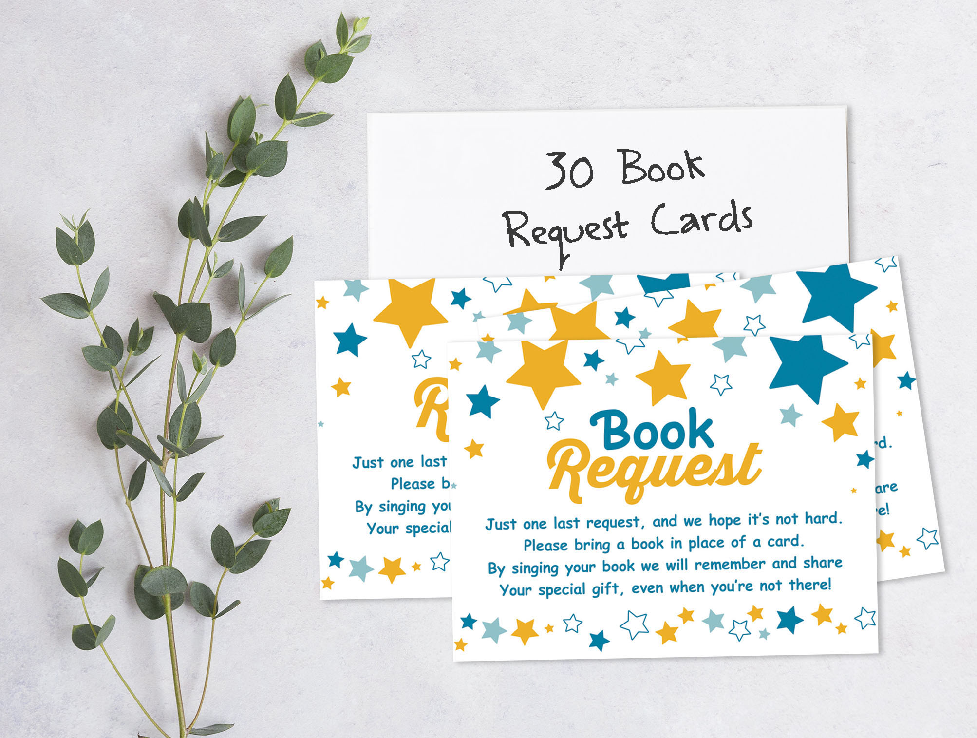 Inkdotpot 30Gender Neutral Twinkle Twinkle Little Star Baby Shower Book Request Cards Bring A Book Instead Of A Card Baby Shower Invitations Inserts Games