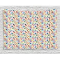 thumbnail image 1 of Floral Tapestry, Vibrant Watercolor Brush Stroked Spring Flowers Tulips Roses Pansies and Wild Herbs, Wall Hanging for Bedroom Living Room Dorm Decor, 60W X 40L Inches, Multicolor, by Ambesonne, 1 of 2