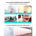thumbnail image 3 of Window Privacy Film,Pink Ombre Lines UV Sun Blocking Window Tint Film Heat Control One Way Blackout Window Film,Simple White Pink Gradient Stripes Non Adhesive Static Cling Window Sticker 23.6x59 In, 3 of 7