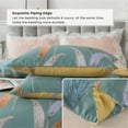 thumbnail image 4 of Lanpei Feather Farmhouse Duvet Cover Set 3Pcs Twinxl, 100% Cotton Shabby Rose Chic Comforter Cover Set with Zipper, Flower Pattern Reversible Designer Bedding Set (1 Duvet Cover, 2 Pillowcases), 4 of 7