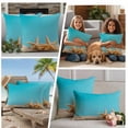 thumbnail image 5 of Coastal Starfish Outdoor Waterproof Pillow Covers, Modern Simple Ocean Nautical Beach Decorative Rectangle Throw Pillowcase Sofa Cushion Sham for Patio/Couch/Chair, 20"x12" 2 Pack, 5 of 8