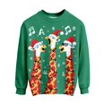 thumbnail image 5 of Byoo Christmas Toddler Boys Sweatshirt Giraffe Graphic Round Neck Knited Ribbed Top Holiday Casual Xmas Pullover Shirt, 5 of 5