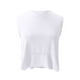 thumbnail image 5 of Tops de maternidad,Top corto sin mangas liso para mujer, camiseta deportiva para gimnasio, tejido suave y ligero, cuello redondo, ropa informal, sopatenor, 5 of 9