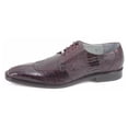 thumbnail image 2 of Belvedere Siena Men's Shoes Genuine Ostrich Lace Up Burgundy 1463, 2 of 5