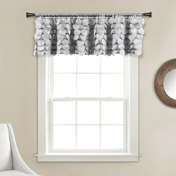 Lush Decor Gigi Valance - Light Gray