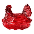 thumbnail image 1 of Glass Chicken Candy Jar With Lid for Kitchen Storage and Snack Serving, 1 of 6