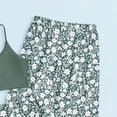 thumbnail image 6 of 6T Swimsuit Girls Tankini Girls' 3 Piece Set Floral Print Bikini Swimsuit with Drawstring Beach Skirt Cute Ruched Bathing Suit, 6 of 6